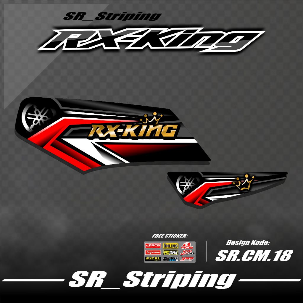 RX KING Striping Sticker / RX KING Variation - RX KING / RX KING Sticker / Cool RX KING 135 Motorcyc