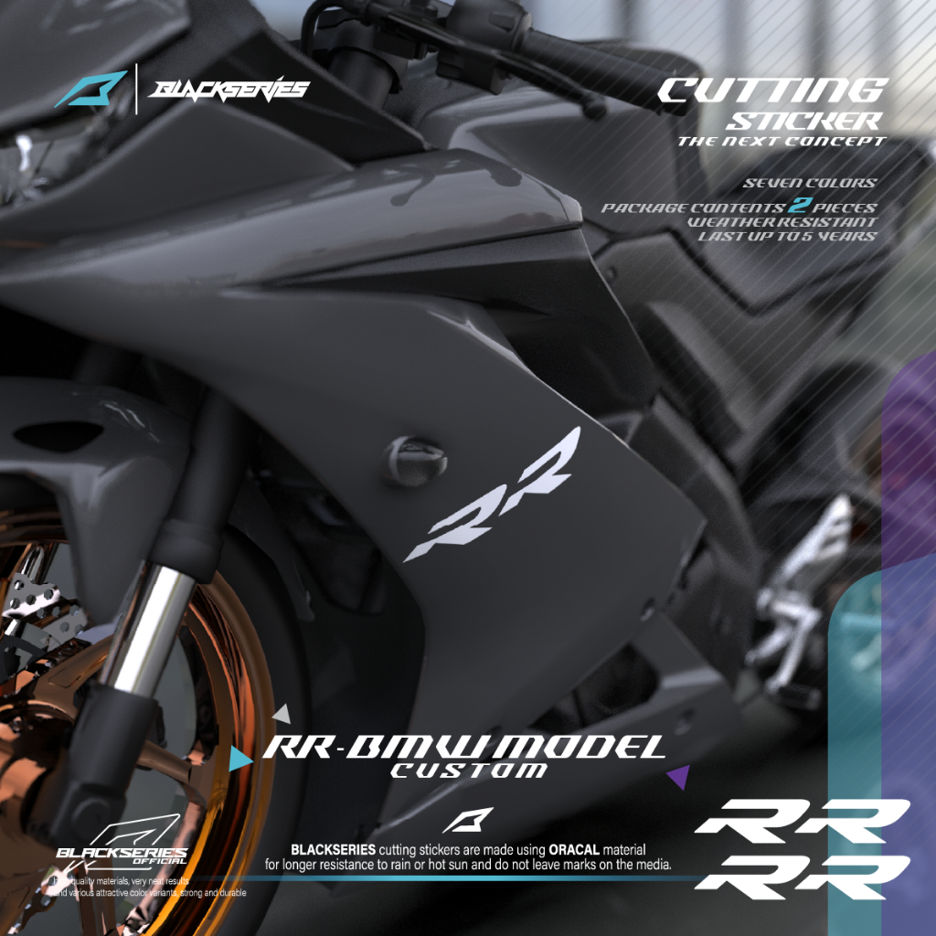 BLACKSERIES | สติ๊กเกอร์ตัด RR BMW | สติ๊กเกอร์ RR BMW