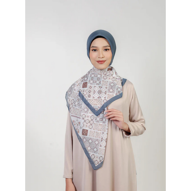 Hijab Square Voile พรีเมี่ยมล่าสุด / Kila Marrakesh Motif Hijab