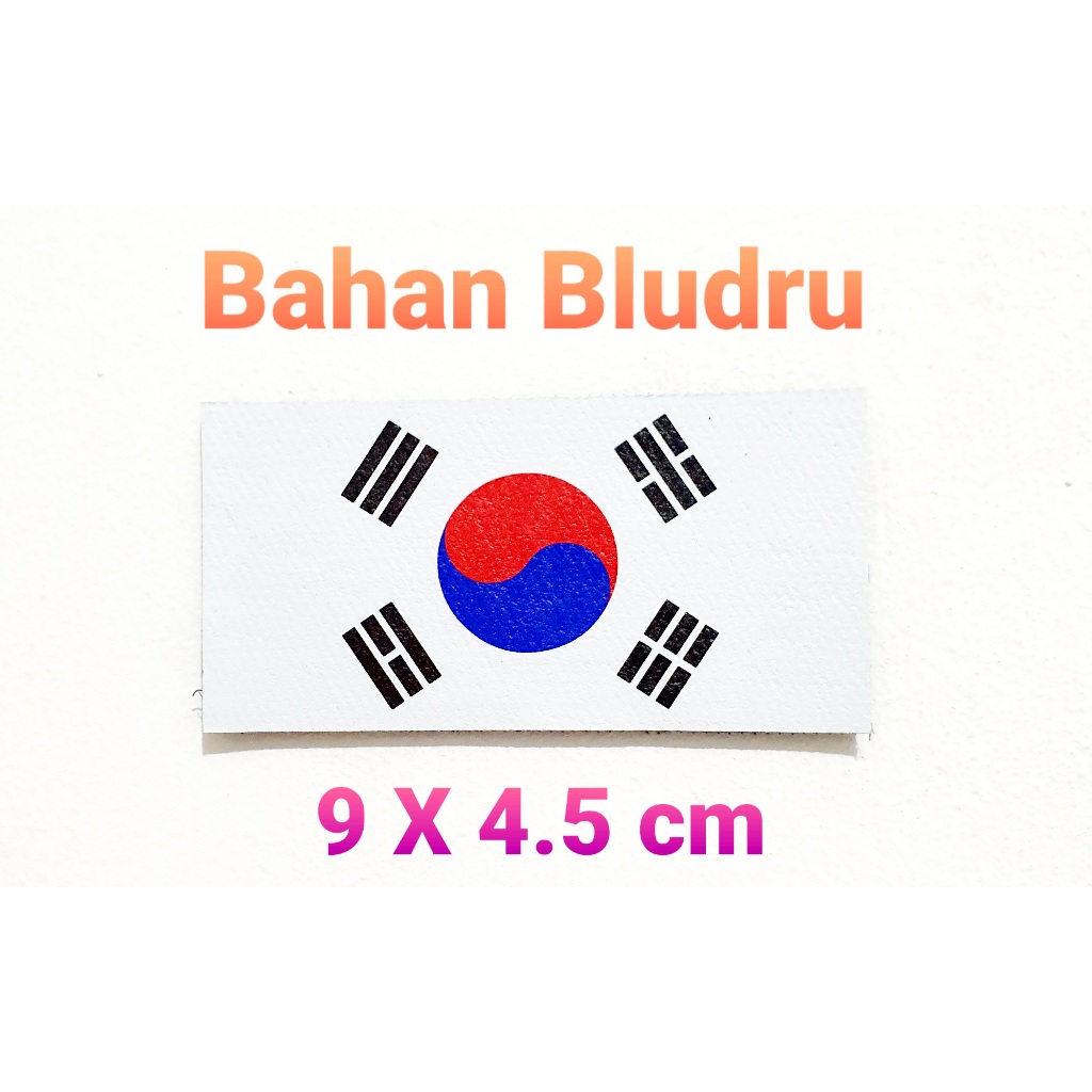 Velcro Logo Flag Emblem เกาหลีธงญี่ปุ่น Japan Australia Malaysia Patch Prepet กาว