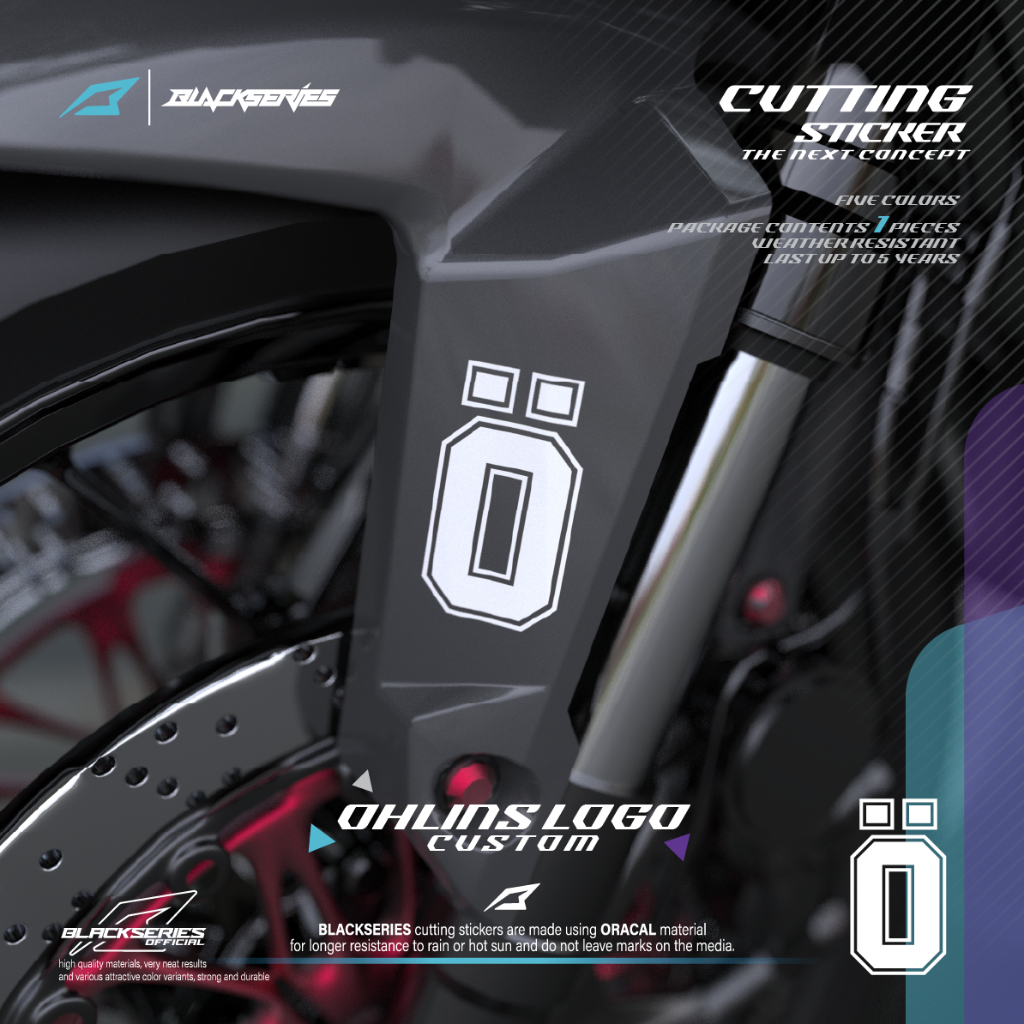 สติ๊กเกอร์ตัด OHLINS | สติ๊กเกอร์โอลินส์ | โอลินส์
