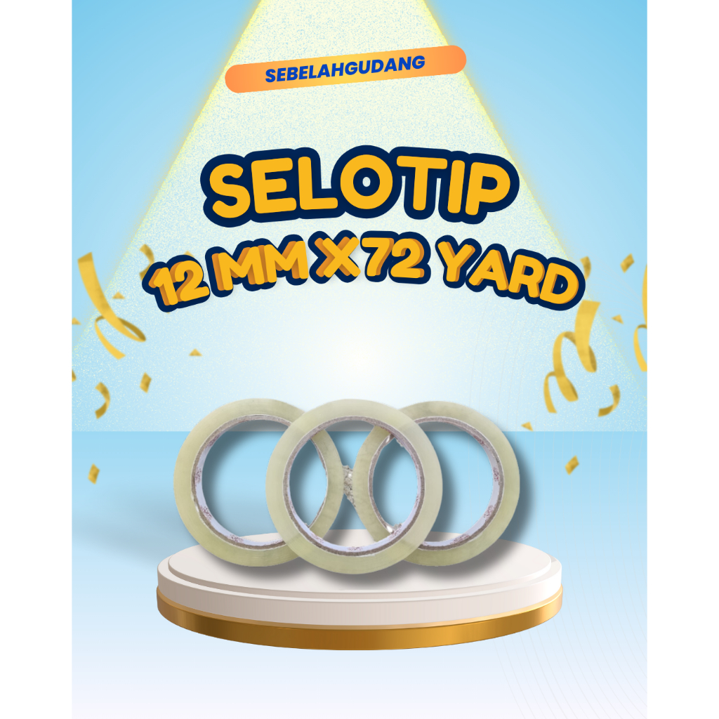 (1 ชิ้น) เทปใส 12 MM X 72 YARD / เทปใส 12 MM X 72 YARD / เคลียร์ INSULATION 12 MM X 72 YARD GOODBEE 