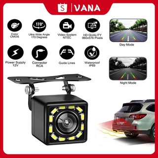 Kamera mundur parkir Mobil Camera ccd universal 4LED/8LED/12LED Versi malam
