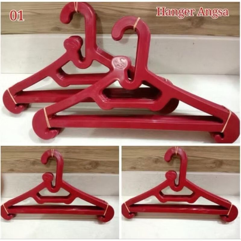 GANTUNGAN ANGSA ไม้แขวนเสื้อพลาสติกยี่ห้อ MB-999 12 ชิ้น/โหล