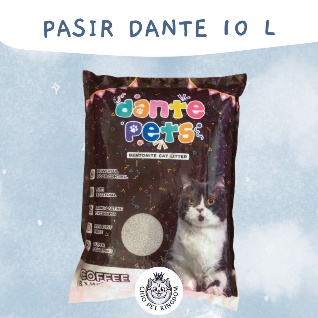 Dante Clumping Sand 10 ลิตร / Chio Pet Kingdom / Dante Pets
