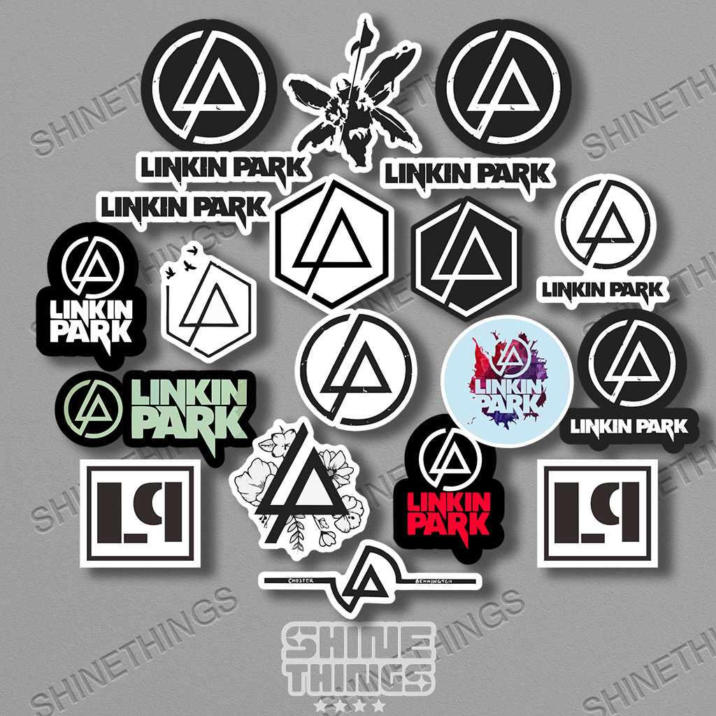 สติ๊กเกอร์หมวกกันน็อค HP Linkin Park Band ความงาม || สติ๊กเกอร์เพลง metal band helmet case cellphone laptop linkin park