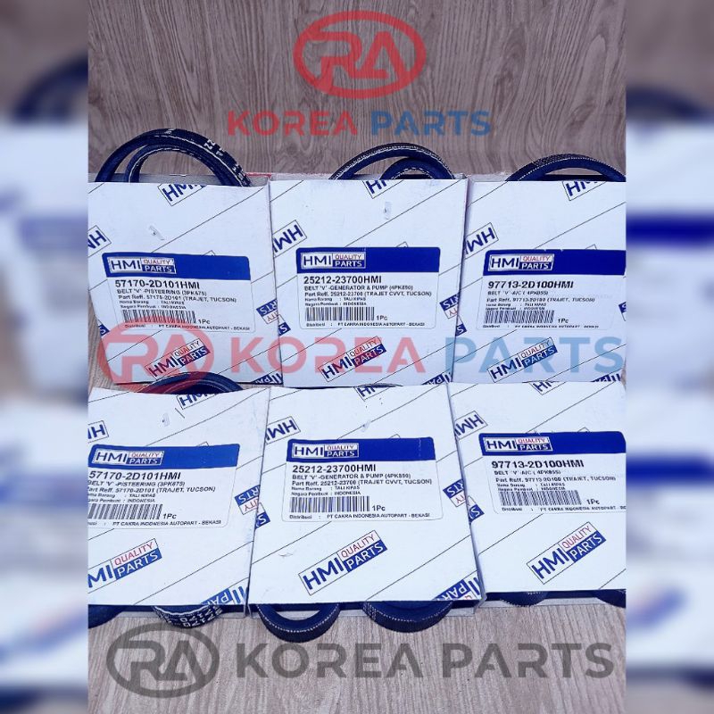 เข็มขัด Van Hyundai Tucson Trajet CVVT Kia Sportage 2 4pk 890 4pk 855 3pk 675 พัดลมเข็มขัด