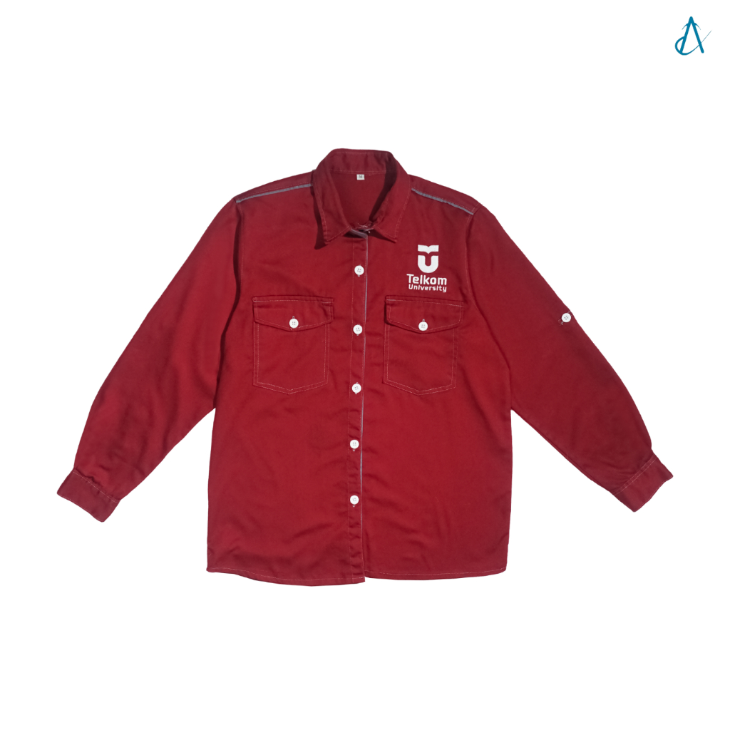 KEMEJA MERAH Telkom University Red Shirt Uniform