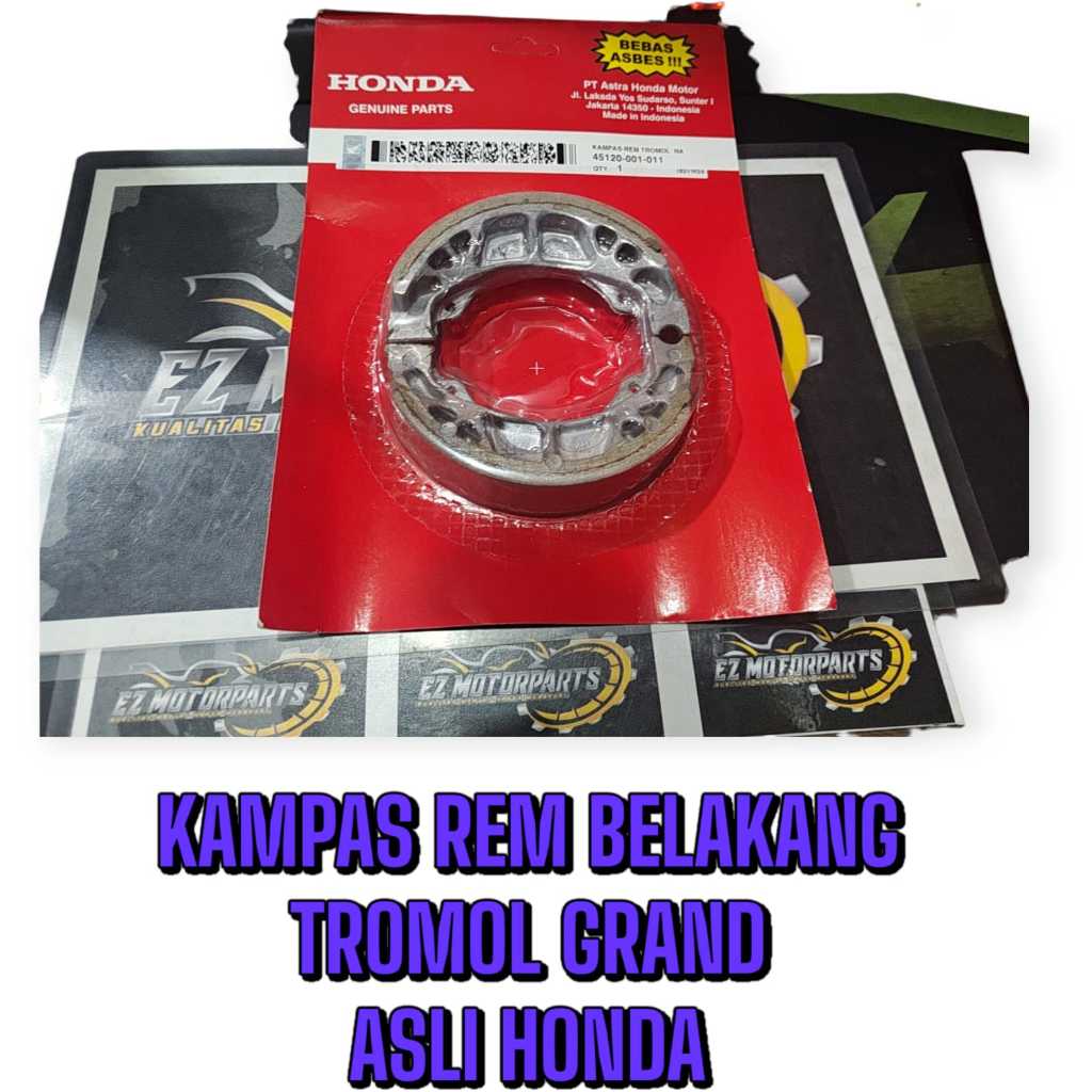 ผ้ารองเท้าเบรกด้านหลังต้นฉบับสําหรับ HONDA GRAND / KARISMA / SUPRA X 125 / REVO / BLADE
