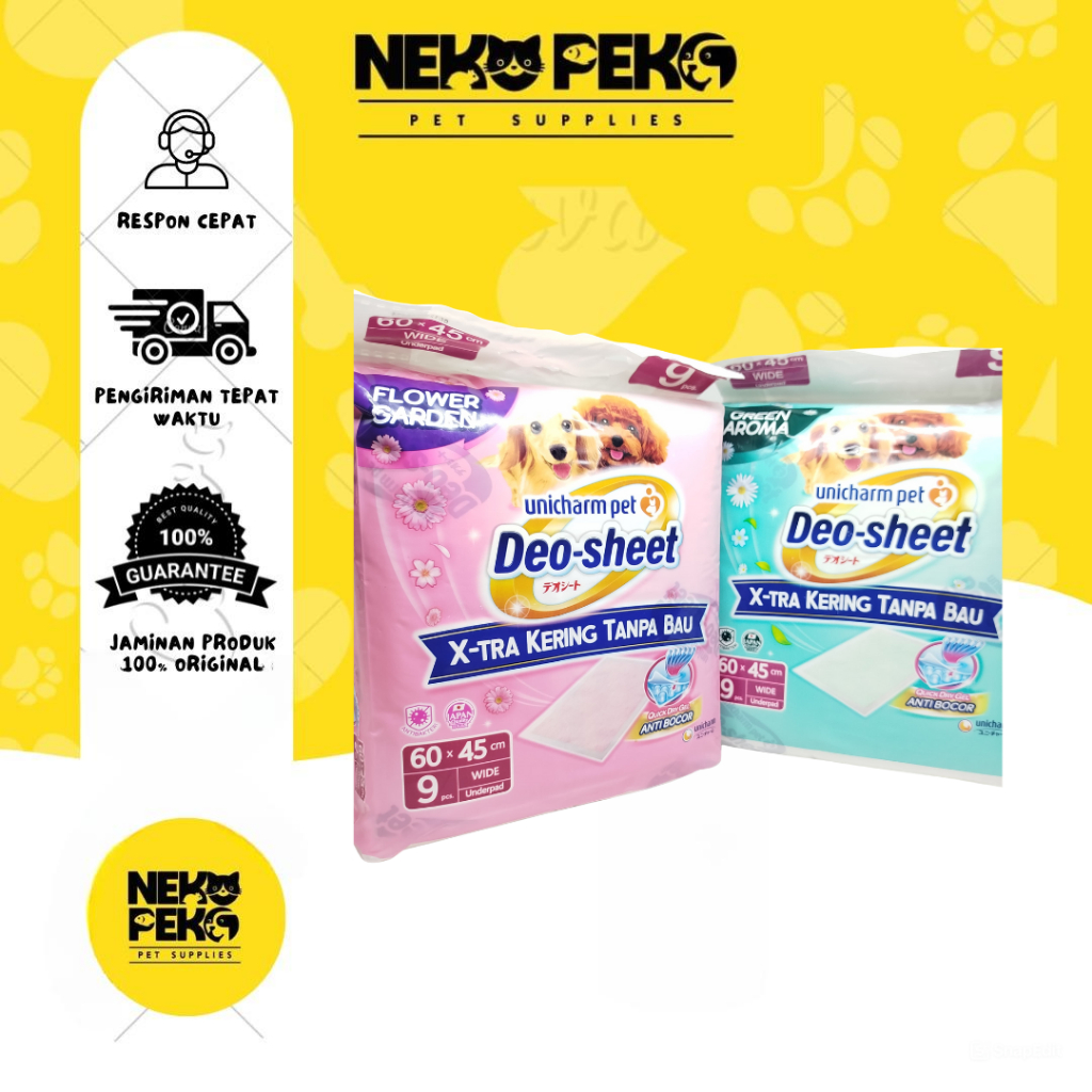 Unicharm Pet Deo Sheet Dog Wide Size (9 ชิ้น)