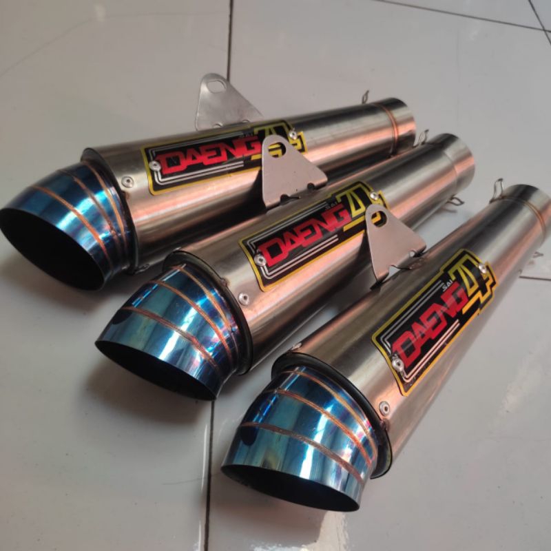 ท่อไอเสีย Daeng sai4 ท่อไอเสียสแตนเลสเฉพาะทางเข้า 51 มม.