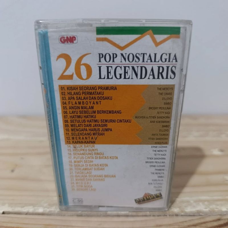 เทปคาสเซ็ทคู่กันของ POP NOSTALGIA LEGENDARY 26 ตัว (เนื้อหา Beta)