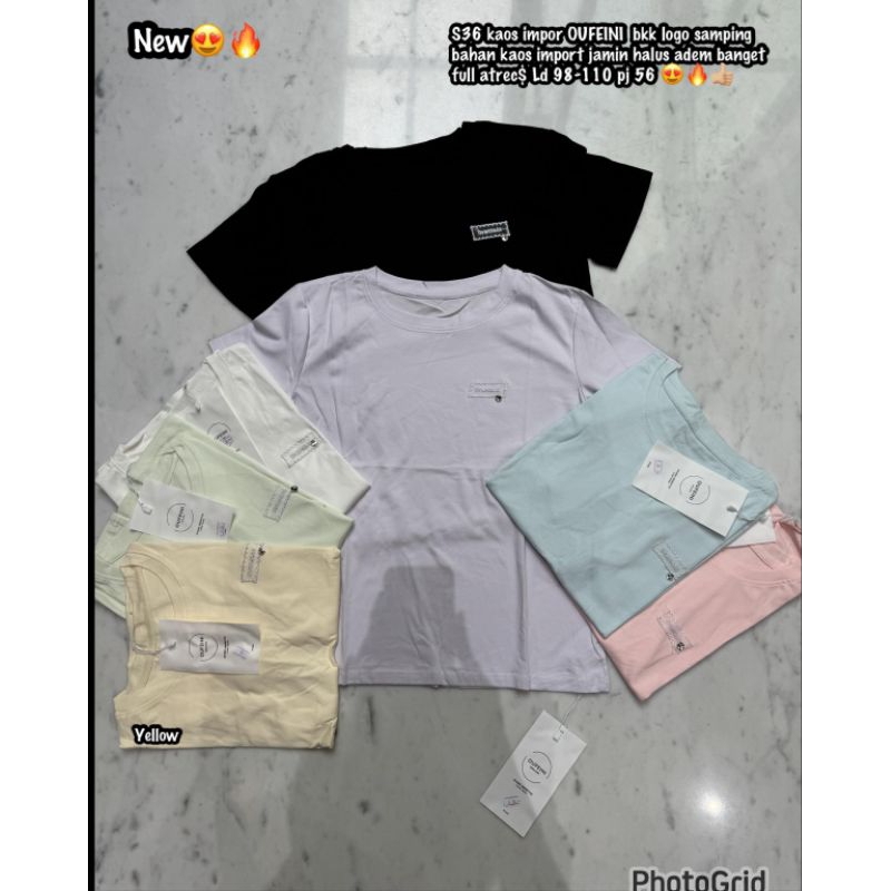 S36 เสื้อยืดนําเข้า*