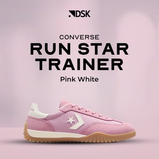 Converse Run Star Trainer Pink White 100% Original Sneakers Casual Wanita Sepatu Original Sepatu Converse Wanita Converse Original