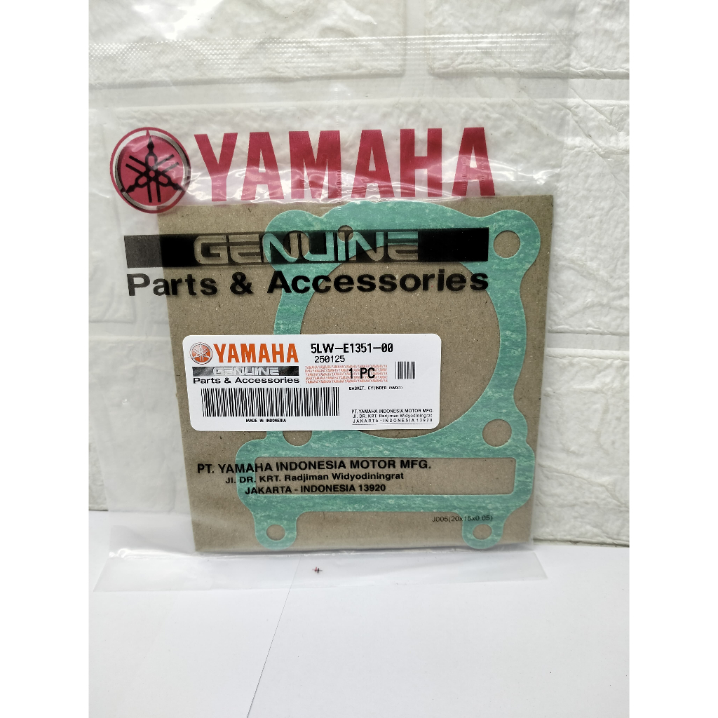 ปะเก็น/ปะเก็นกระบอก/ปะเก็นบล็อกลูกสูบ Yamaha Mio Nouvo Fino (5LW-E1351-00) ORIGINAL YAMAHA