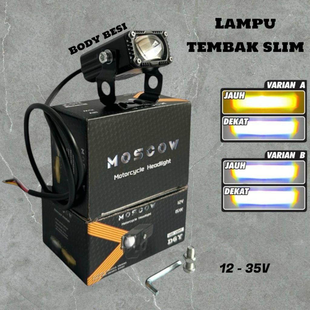 CAHAYA MOSCOW BRAND SLIM MINI GRILL SPOTLIGHT DC 12 - 36 VOLT 15 WATT กันน้ํา 3 โหมด FAR / NEAR / COMBINED IRON BODY MATERIAL CUT OFF LIGHT ราคา 1 ชิ้น PLUS BRACKET สีสุ่ม 2 ชิ้นและอื่นๆ ตัวเลือก ขาว / ขาวเหลือง