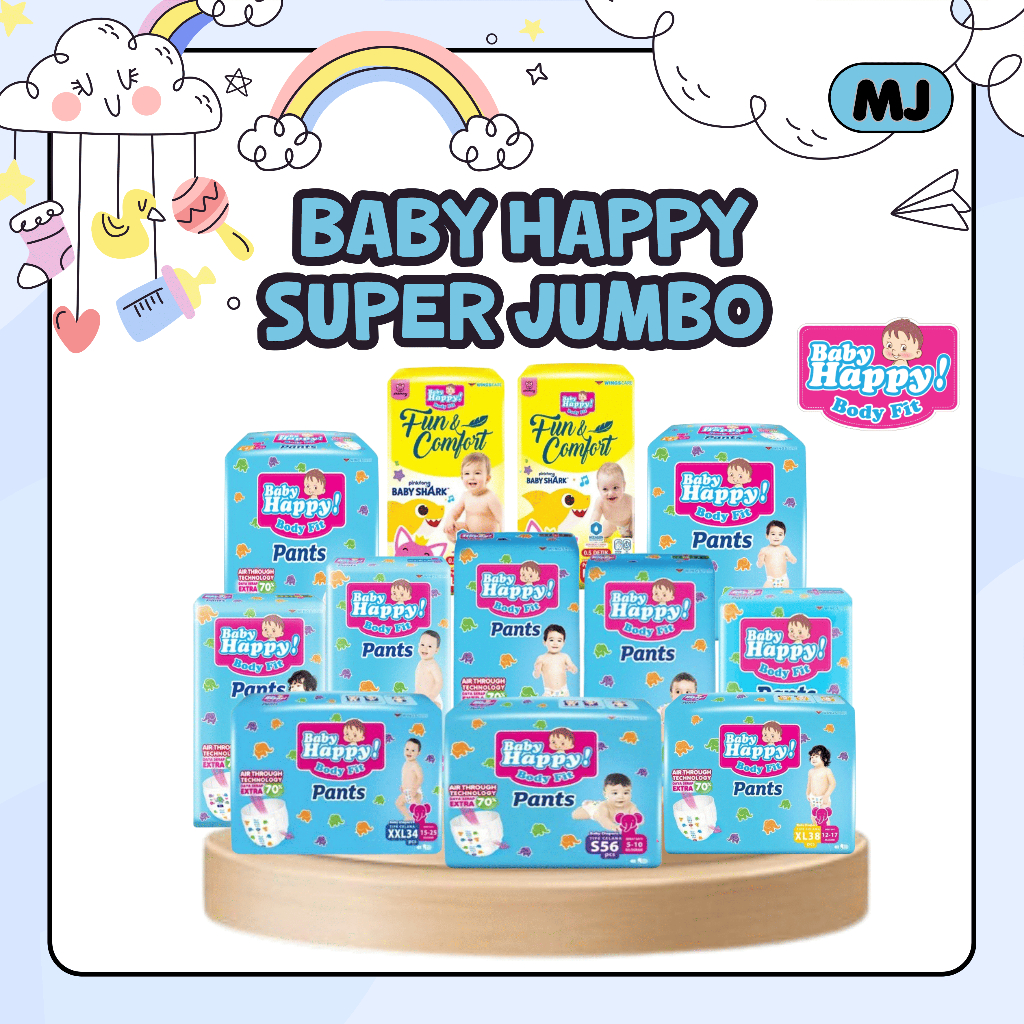 Baby Happy Super Jumbo S56/M48/L42/XL38/XXL34