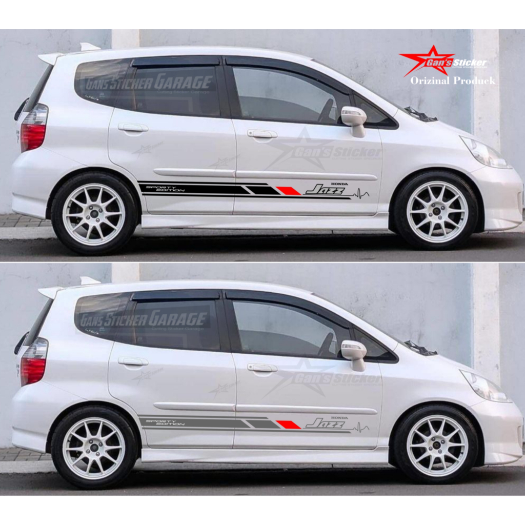 Honda Jazz GD3 Honda Jazz Gen1 สติ๊กเกอร์ Variations Honda Jazz อุปกรณ์ตกแต่งภายนอกรถยนต์