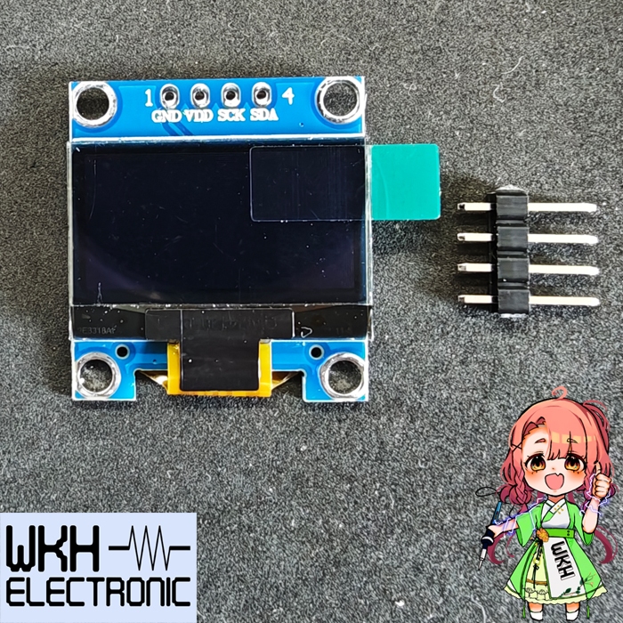 โมดูลจอแสดงผล OLED 128x64 LCD I2C 0.96" นิ้ว Arduino สีขาว