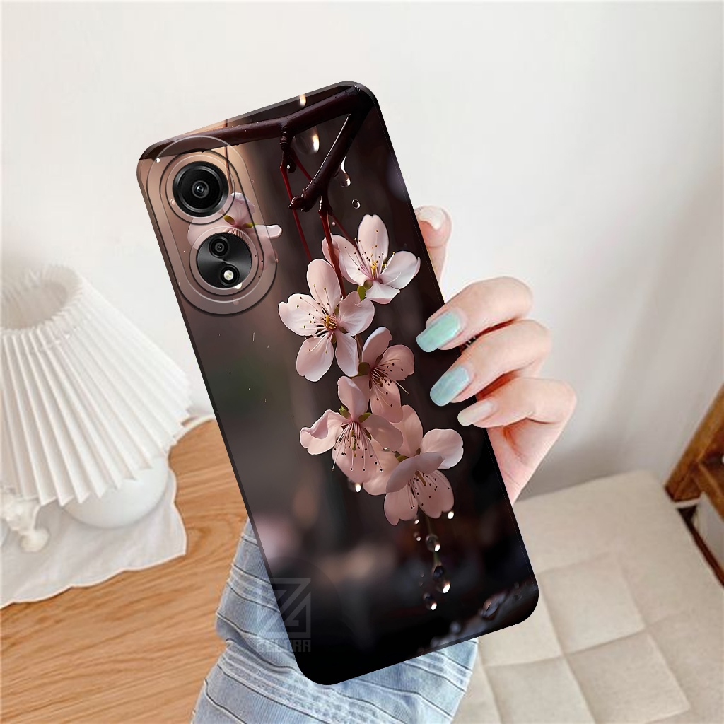 เคส HP Oppo A78 4G 2023 - เคสดอกไม้แฟชั่น - ZELORA - Oppo A78 4G Softcase - เคส Oppo A78 4G - เคส Op