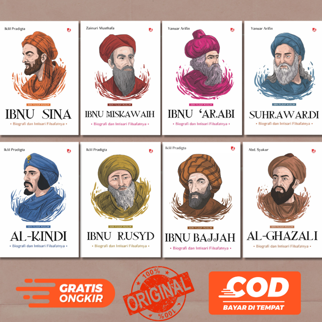 หนังสือชุดปรัชญามุสลิม - Ibnu Sina - Al Ghazali - Ibnu Rushd - Ibnu Arabi - Al Kindi