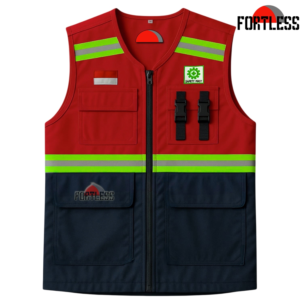 WAREHOUSE CLEARANCE SAFETY VEST 2 สี COMBINATIONS K3 SAFETY VEST FIELD SAFETY VEST PROJECT SAFETY VE
