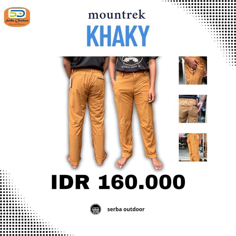 Longpants Cargo / กางเกงกีฬาขายาวธรรมดา Trek GU Khaky