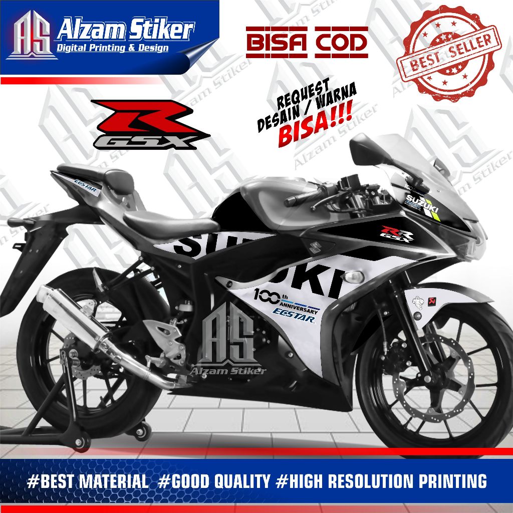 GSX R150 Semi Full Body Striping / GSX R 150 สติกเกอร์ / GSX R 150 Variation สติกเกอร์การออกแบบ Livery