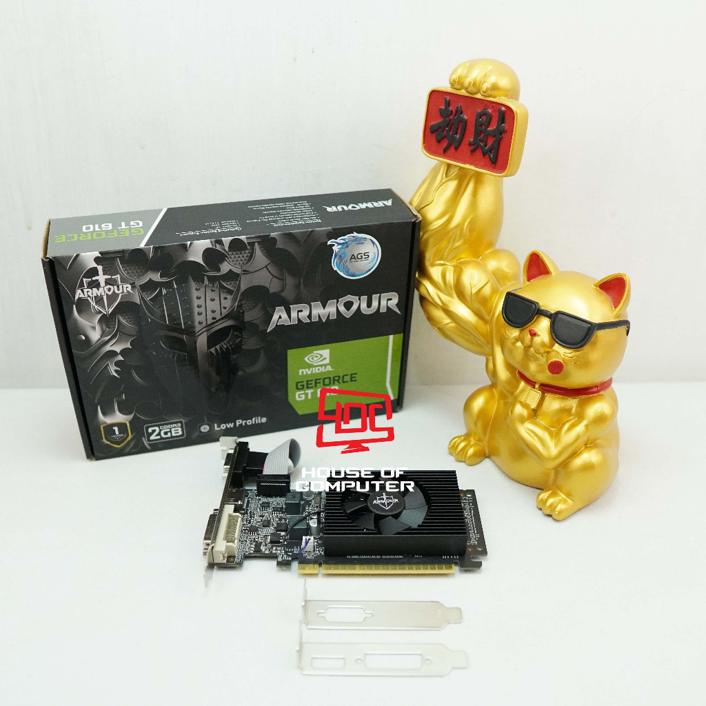 VGA ARMOUR GT610 2GB DDR3 64 BIT LP GT 610