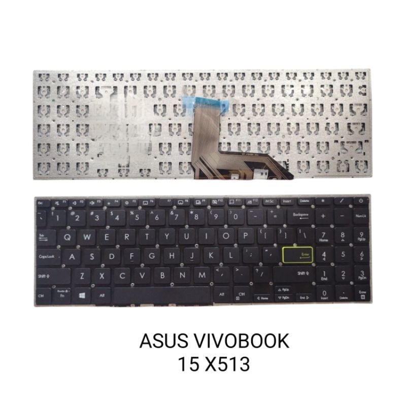 คีย์บอร์ด asus vivobook 15 X513 K513 X513E X513EA A513 D513 M53 สีดํา