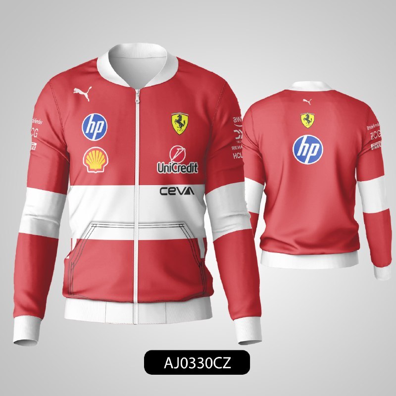 SCUDERIA FERRARI HP F1 TEAM 2025 Crewneck Jacket - AJ0330CZ