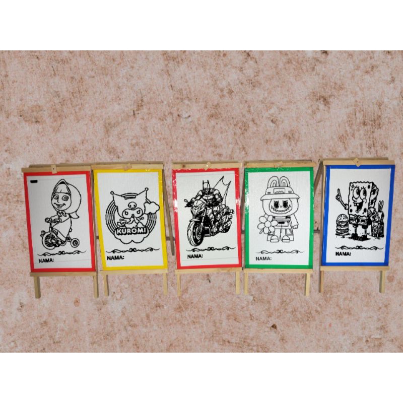 บรรจุ 50 ชิ้น ภาพวาดเด็ก JUMBO size styrofoam ขนาด 33x50