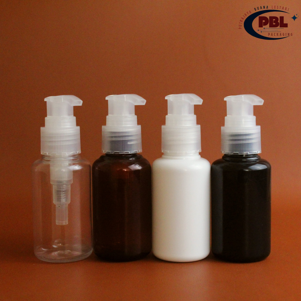 60 ML Tubular Pump Bottle / 60 ML Lotion Pump Bottle / 60 ML Soap Bottle - 24 Natural Neck Pump Cap