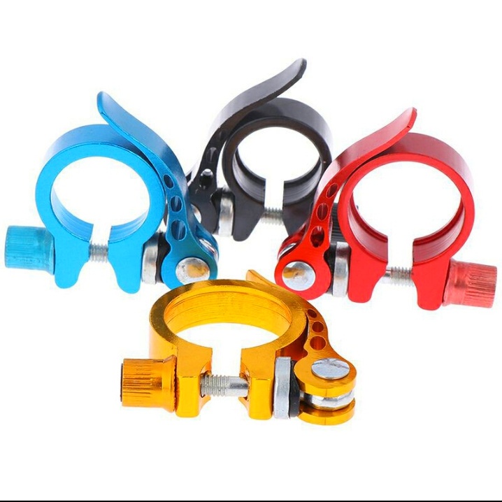 Seat Clam 28.6 QR Quick Release Alloy Bike Saddle Pole Clamp QR Seatclamp Seat CLAMP bolt