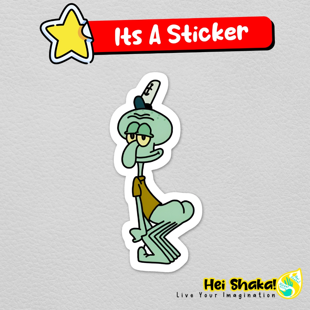 Squidward Twerking สติกเกอร์การ์ตูน Spongebob ไวนิลสติกเกอร์กันน้ํา
