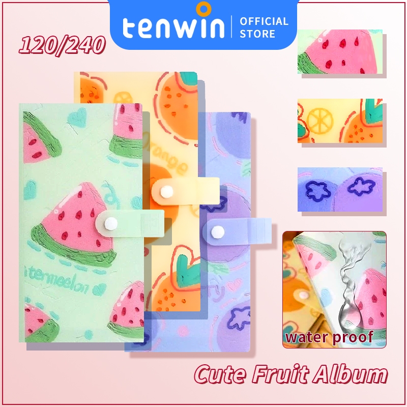 อัลบั้มรูปโพลารอยด์ 2R 120/240 SLOT/อัลบั้มรูปโปสการ์ด/อัลบั้มรูป photocard น่ารักผลไม้ motif