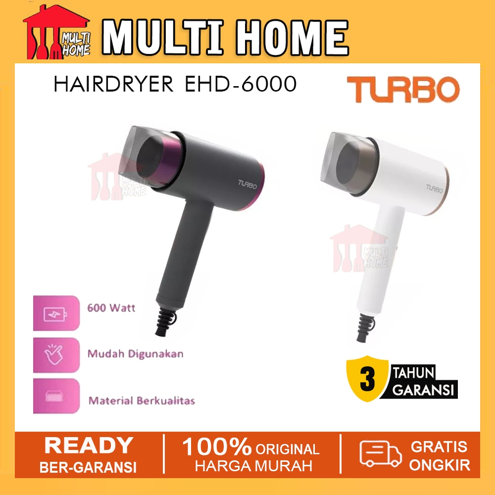 TURBO เครื่องเป่าผม Strands Care EHD6000 / EHD-6000 Low Watt