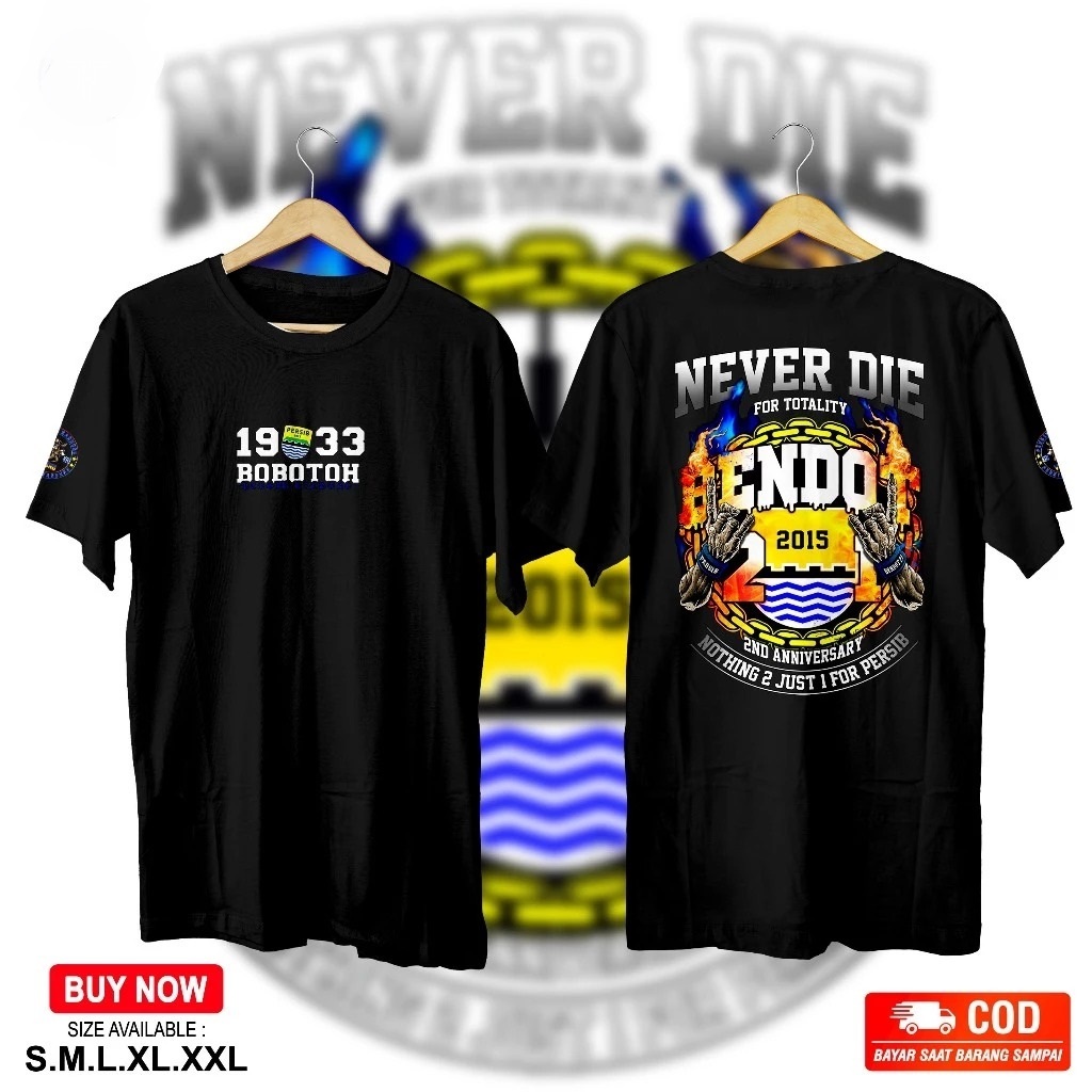 Persib Bandung Never Die สําหรับ Totality DISTRO เสื้อยืด Persib Bandung Never Die สําหรับ Totality 