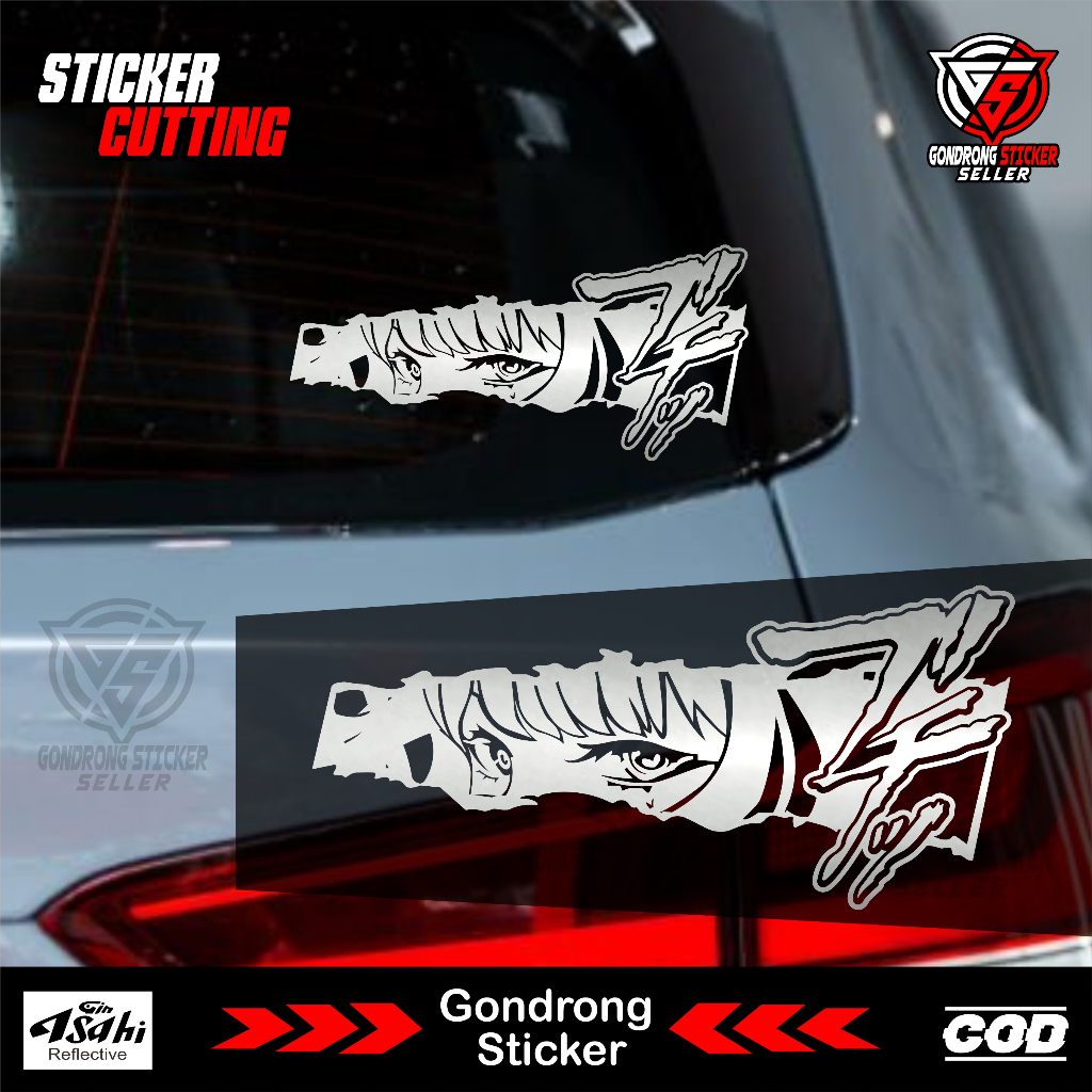 MATA Anime Cutting Slap Sticker - JDM Anime Eye Sticker 4