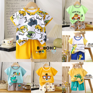 BOBOHO - SETELAN BAJU BAYI  / BAJU ANAK LAKI-LAKI / SETELAN ANAK / BAJU BAYI LENGAN PENDEK PART 3