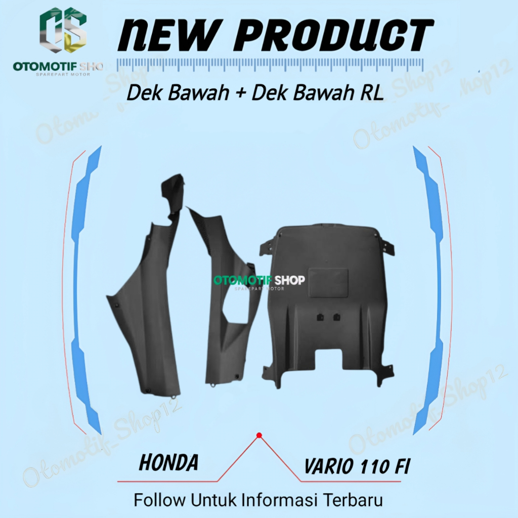 LR Deck + Undercarage Honda Vario 110 Fi LED / พักเท้าล่าง / R+L Vario 110 Agnes