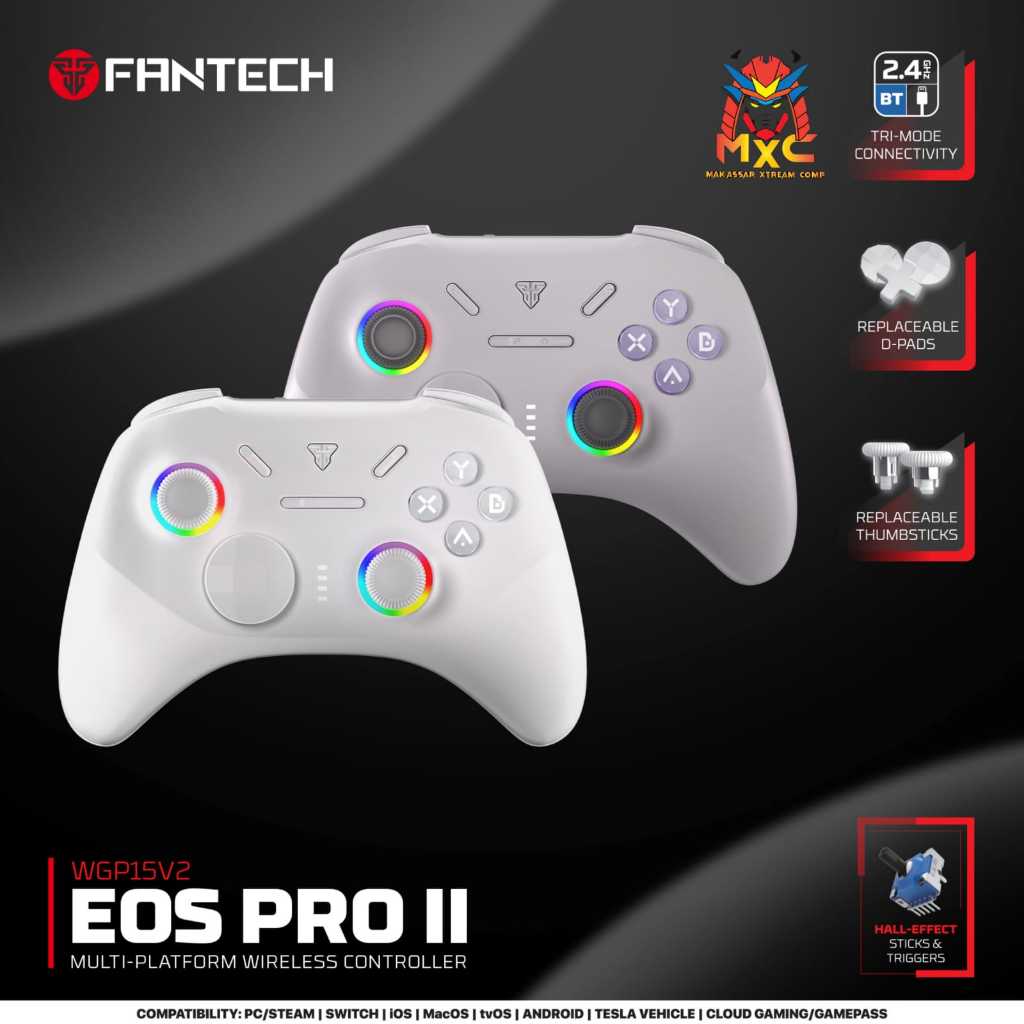 FANTECH GAMEPAD EOS II PRO WGP15V2 บลูทูธไร้สาย WIRED JOYSTIC