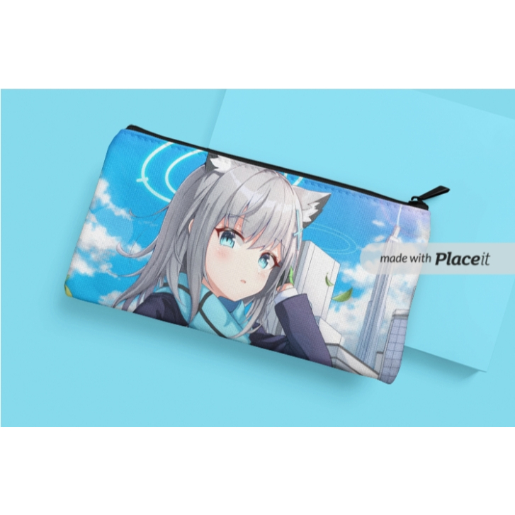 SHIROKO BLUE ARCHIVE ANIME PENCIL CASE / SHIROKO BLUE ARCHIVE ANIME PENCIL CASE
