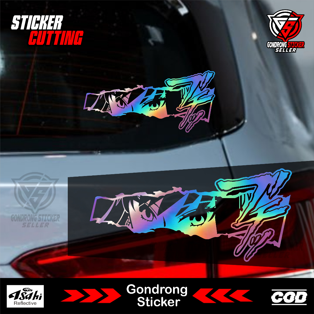 MATA Anime Cutting Slap Sticker - JDM Anime Eye Slap Sticker 6