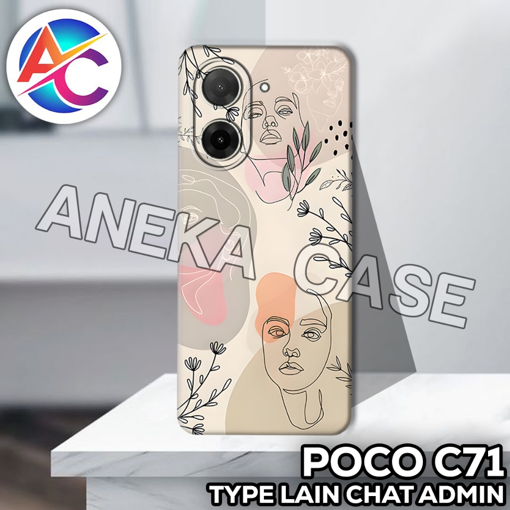 AC67/Case Poco C71/Motif PASTLE/softcase Poco C71/casing Poco C71/silicone Poco C71