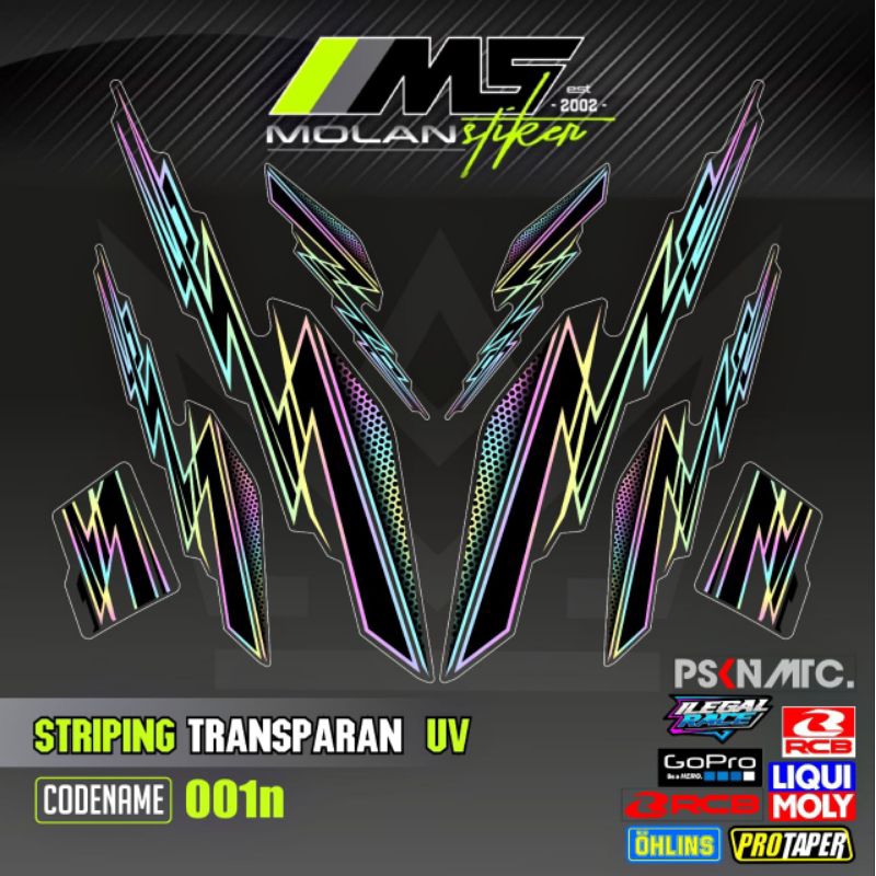 Decal สติกเกอร์ Striping Variation โปร่งใส Uv Uwinfly T3 Pro T3s Pro T5 Pro T85 T90 N9 Pro D75 D60 D