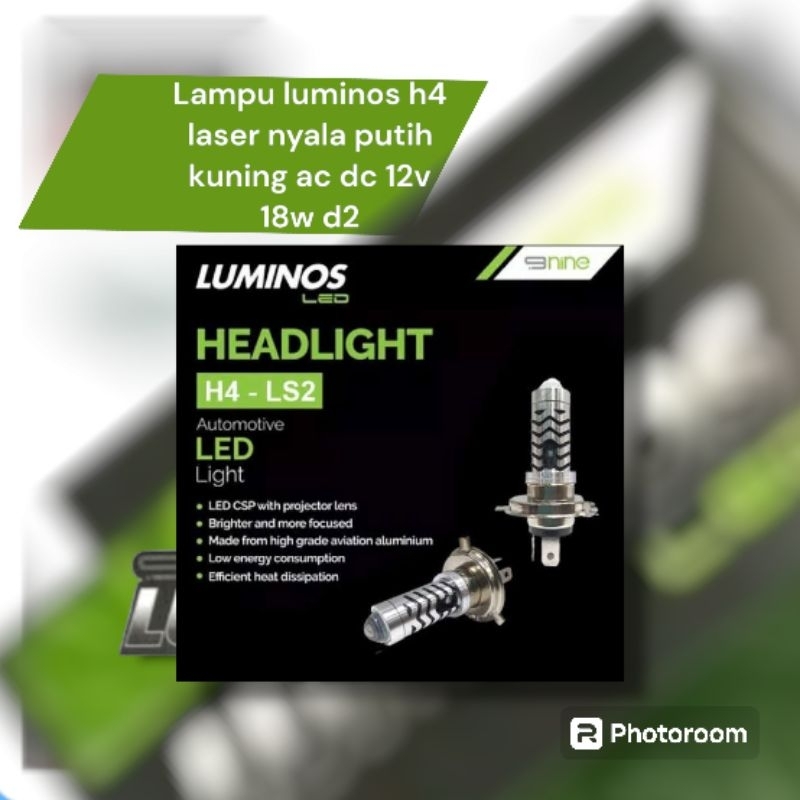 Original h4 luminos/Luxio ac dc laser d2 ไฟหน้า 2 สี