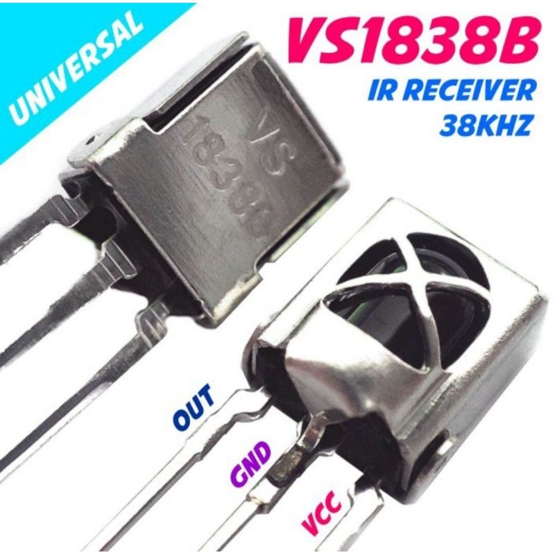 VS1838B IR Receiver เซ็นเซอร์รับสัญญาณอินฟราเรดสากล TL1838 HX1838