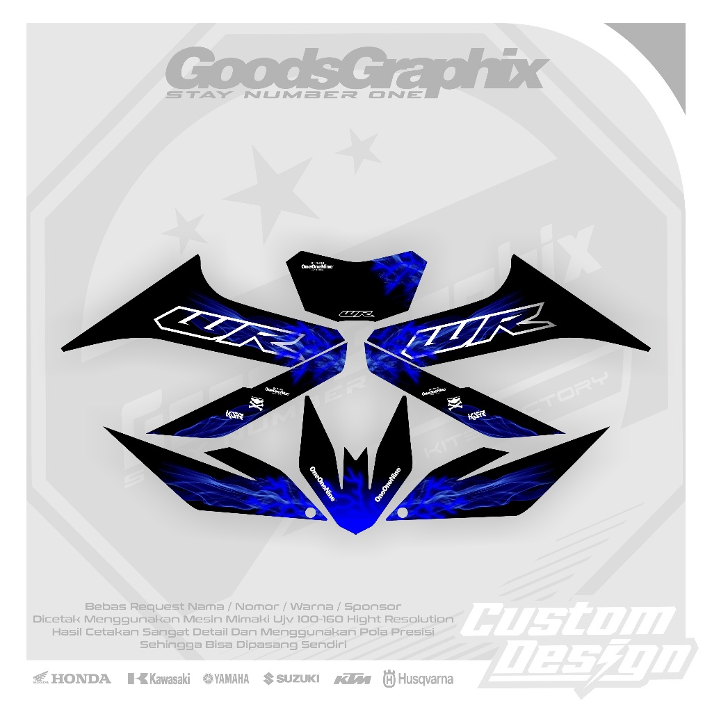 Striping Wr 155 Fire Motif - Striping wr 155 โฮโลแกรมไฟ