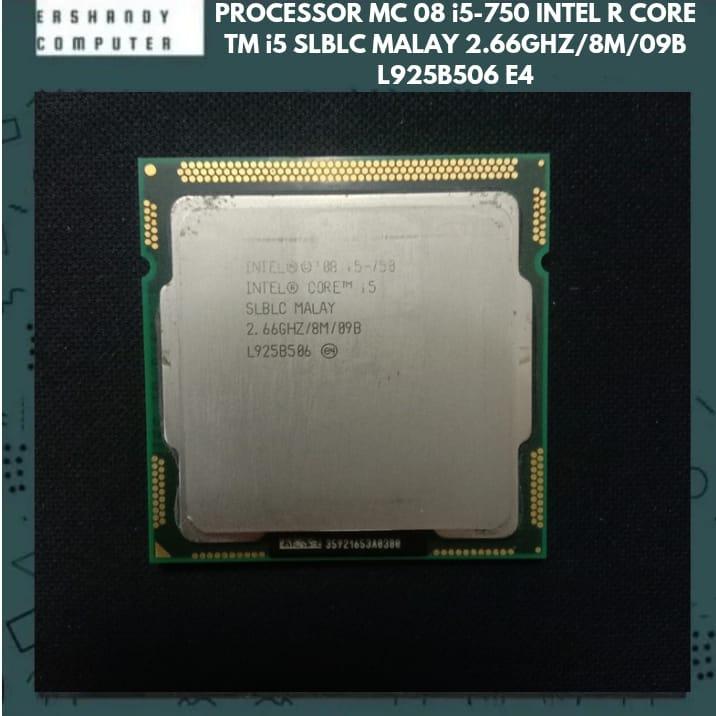 INTEL 08 i5 750 INTEL CORE i5 SLBLC MALAY 2.66GHZ/8M/09B L925B506 PROCESSOR - ercomp1